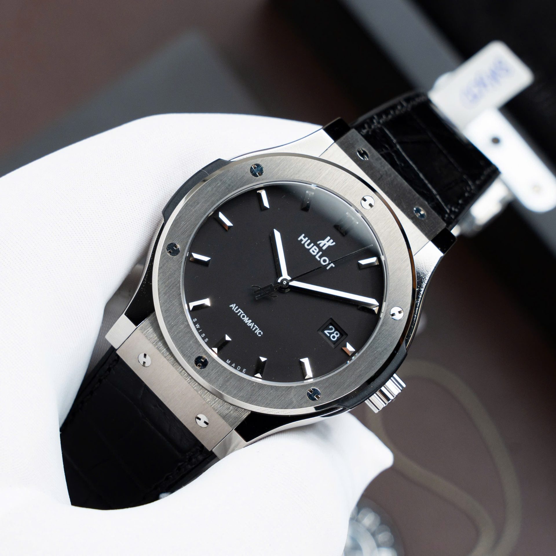 Hublot Classic Fusion Titanium Black Copies Watch Movement SW300 Weight 84 Gram Custom 42mm - Image 3