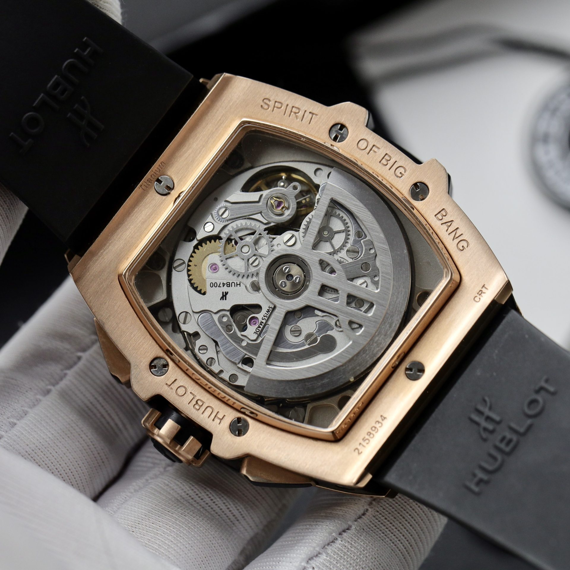 Hublot Replica Watch Spirit Of Big Bang King Gold Dial Blue 42mm - Image 9