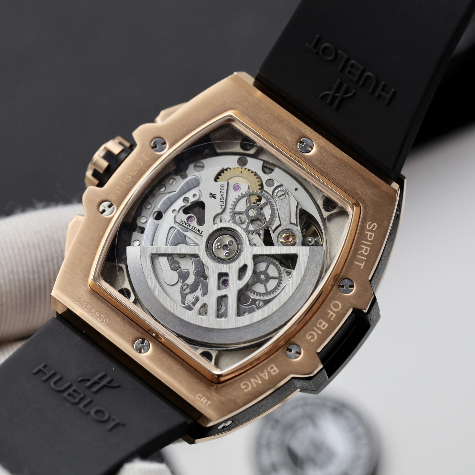Hublot Replica Watch Spirit Of Big Bang King Gold Dial Blue 42mm - Image 8