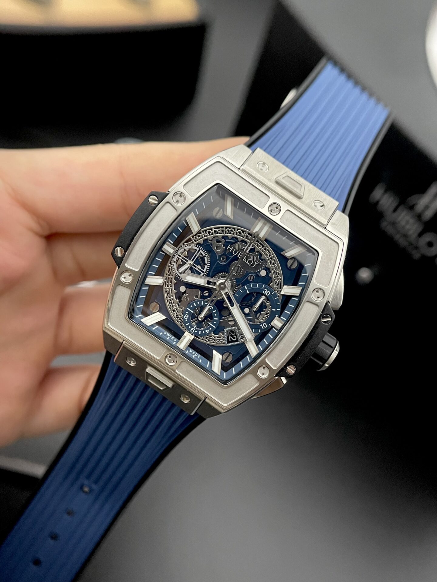 Hublot Spirit Of Big Bang Titanium Replica Watch Rubber Strap MS Factory 42mm - Image 3