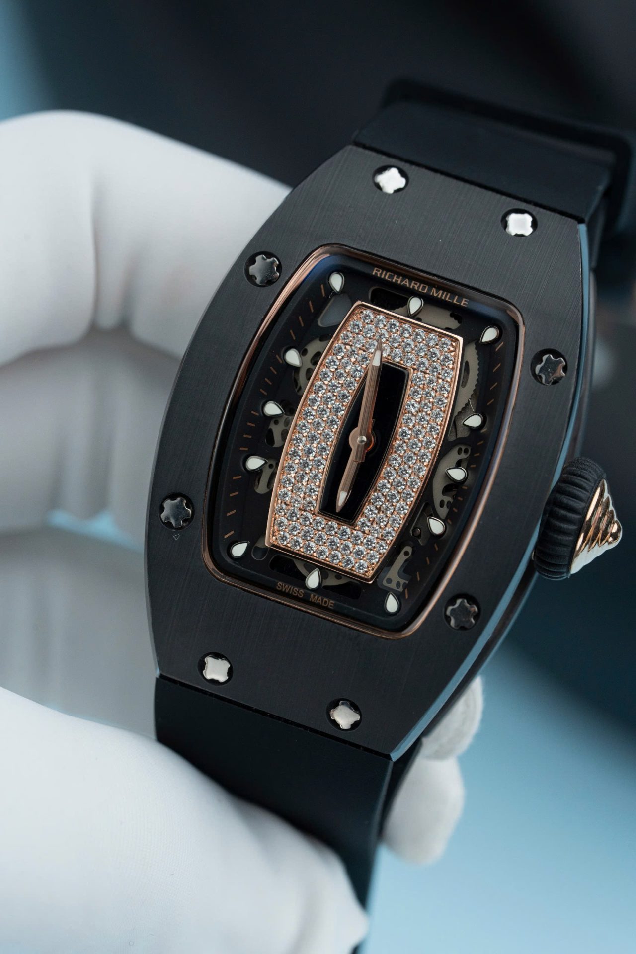 Richard Mille Super Clone Watches RM07-01 Ceramic Black 36mm - Image 5