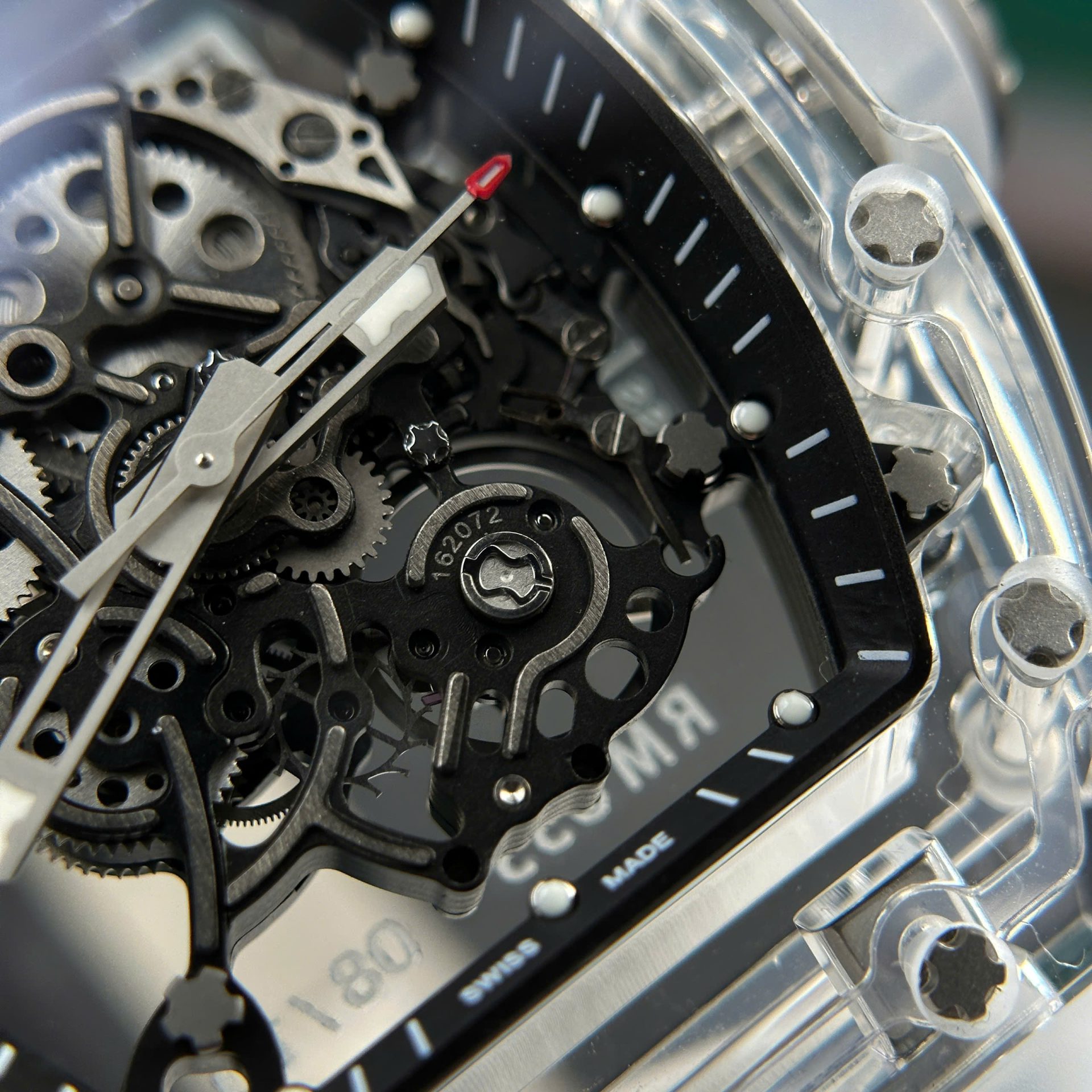Richard Mille RM055 Sapphire Crystal Super Clone Watch Rubber Strap 45mm - Image 5