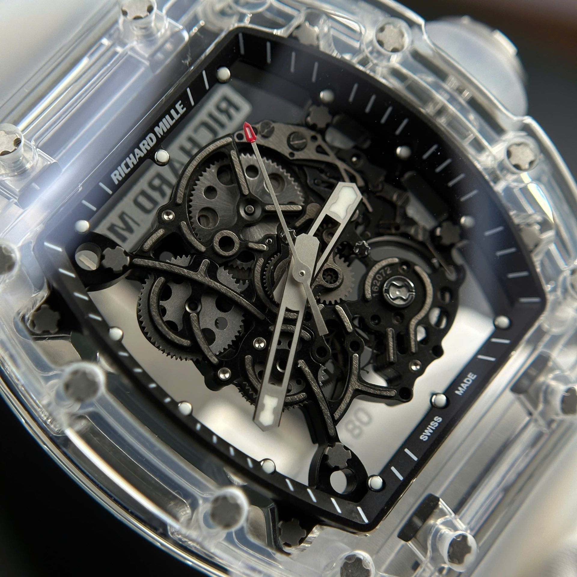Richard Mille RM055 Sapphire Crystal Super Clone Watch Rubber Strap 45mm - Image 4