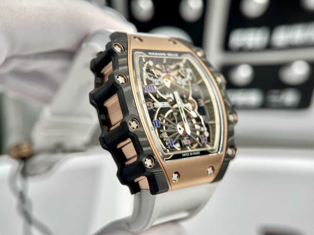 Richard Mille RM21-01 Aerodyne Tourbillon Replica 1:1 Watch 45mm - Image 4