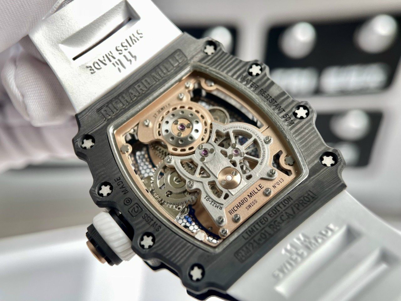 Richard Mille RM21-01 Aerodyne Tourbillon Replica 1:1 Watch 45mm - Image 7