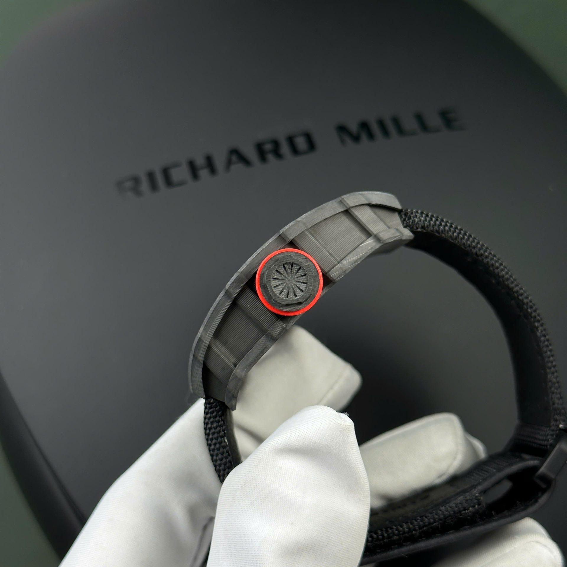 Richard Mille RM35-01 Replica Watch Carbon Case Fabric Nato StrapBBR Factory 44,5x50mm - Image 8