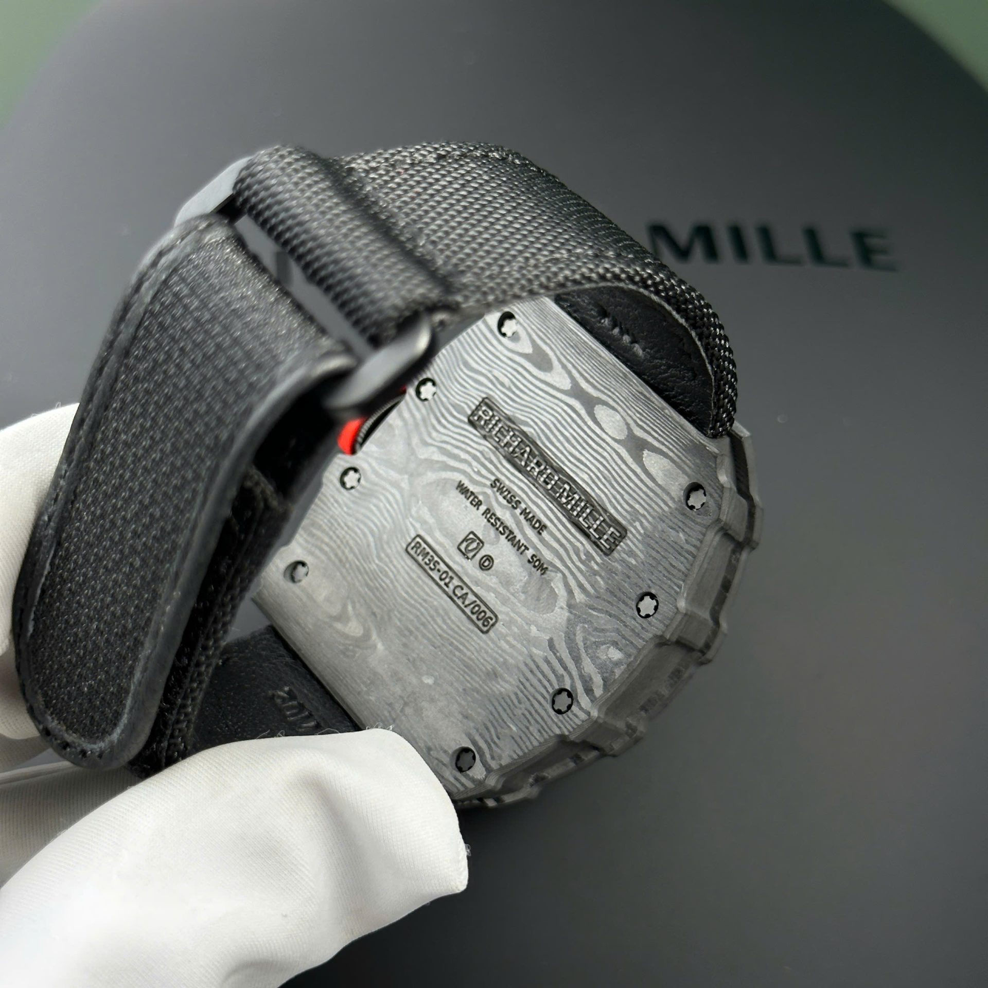 Richard Mille RM35-01 Replica Watch Carbon Case Fabric Nato StrapBBR Factory 44,5x50mm - Image 10