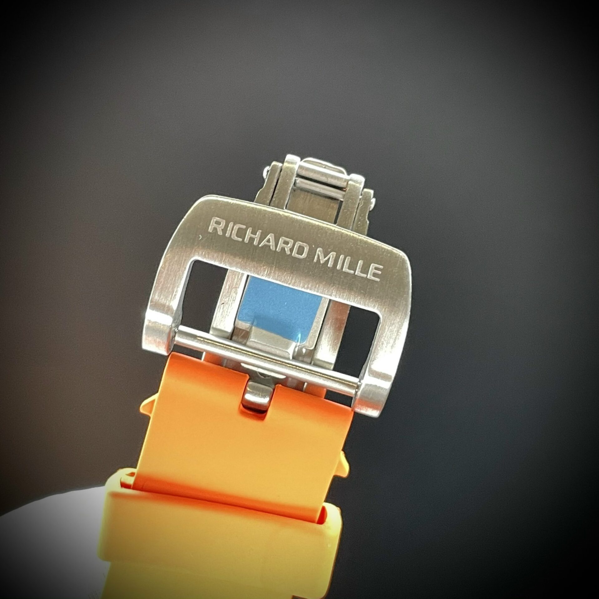 Richard Mille RM35-02 Fake Watch Orange Rubber Strap 44mm - Image 9
