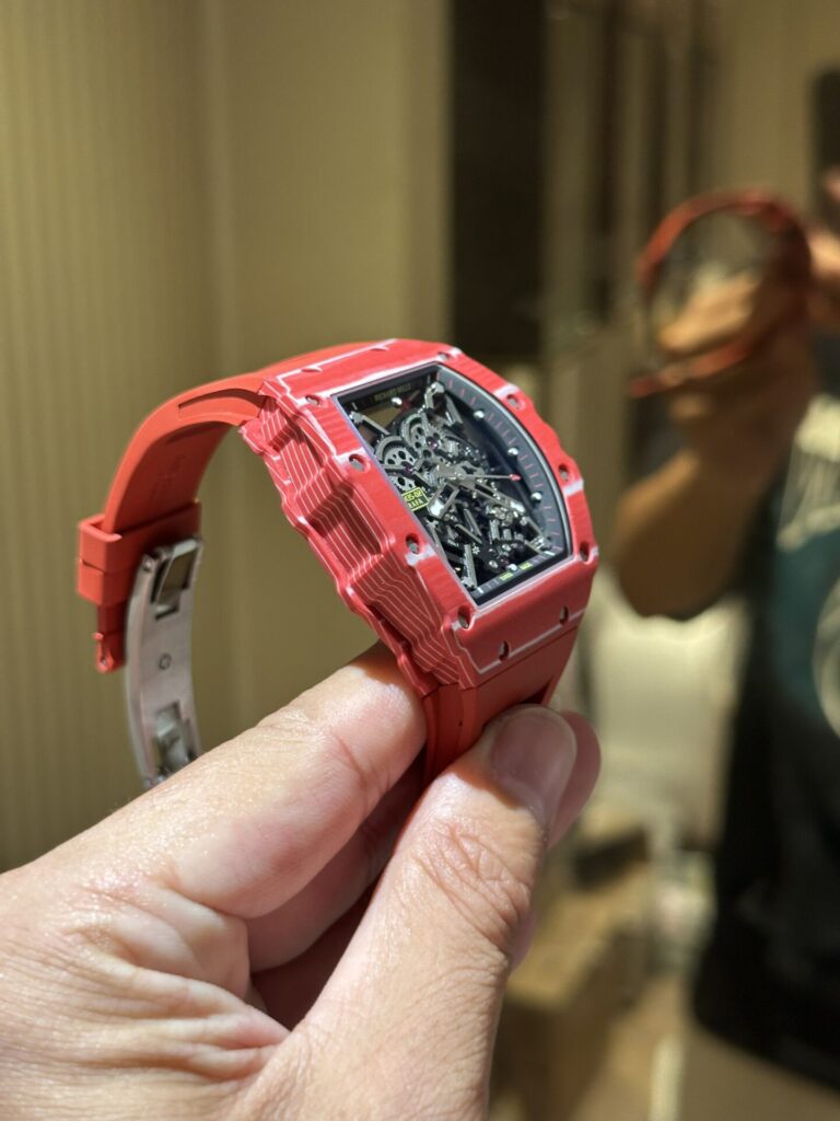 Richard Mille RM35-02 Replica 11 Watch Carbon Fiber Red 45mm - Image 5