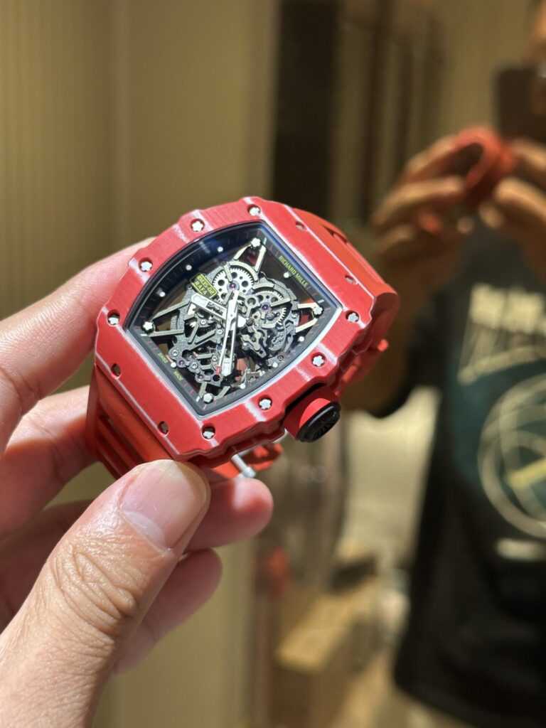 Richard Mille RM35-02 Replica 11 Watch Carbon Fiber Red 45mm - Image 3