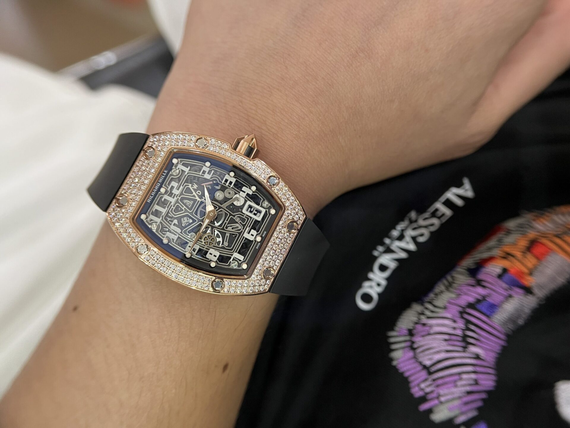 Richard Mille RM67-01 Replica Watch Rose Gold Rubber Strap 40mm - Image 7