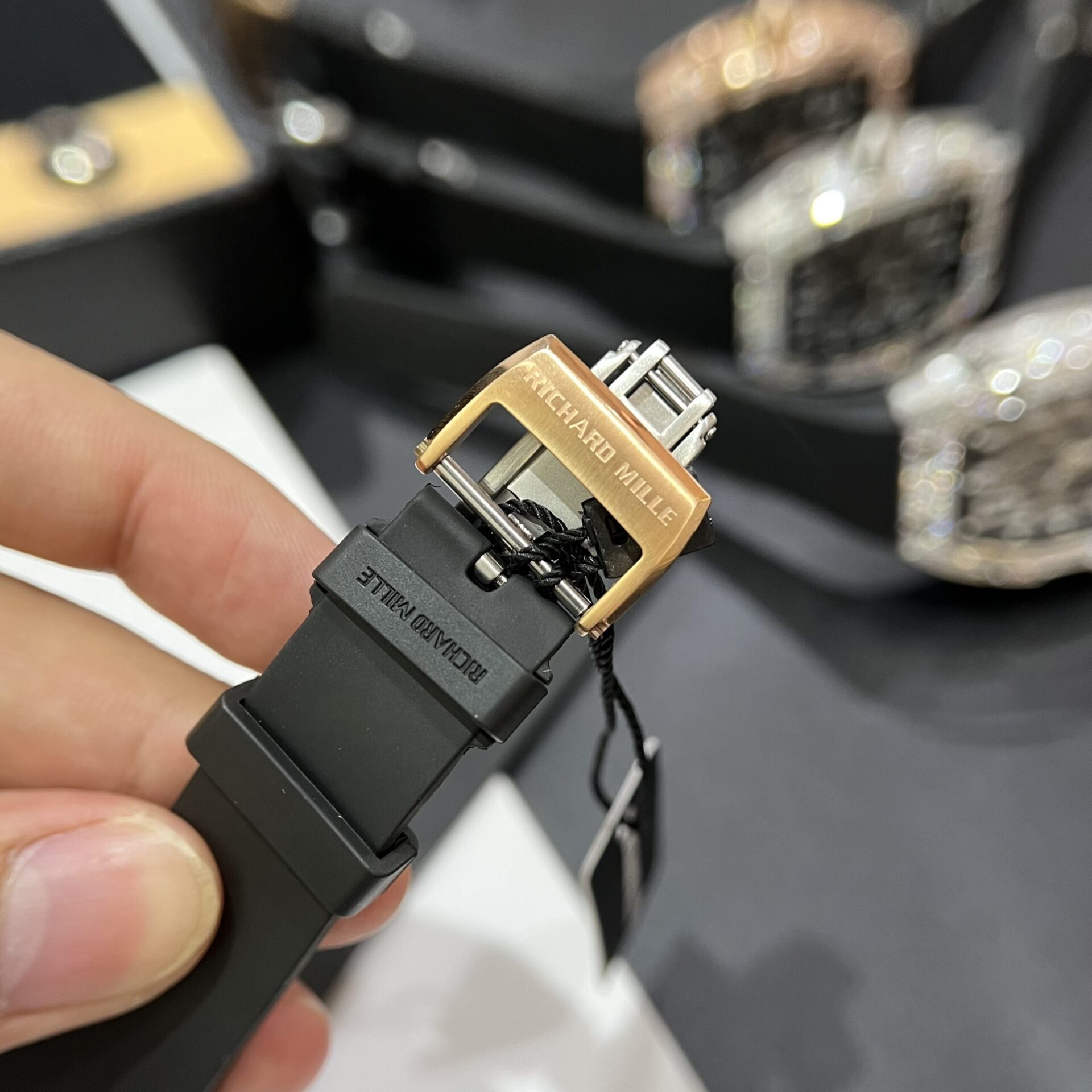 Richard Mille RM67-01 Replica Watch Rose Gold Rubber Strap 40mm - Image 6