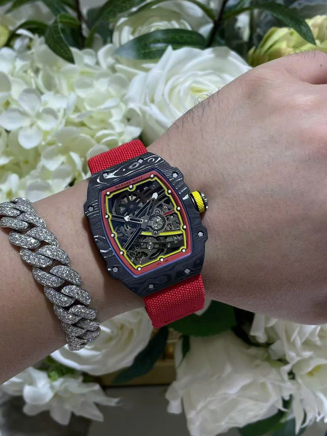 Richard Mille RM67-02 Carbon Best Super Clone Watch Customs Like Auth VIPP 38.7×47.52mm - Image 5