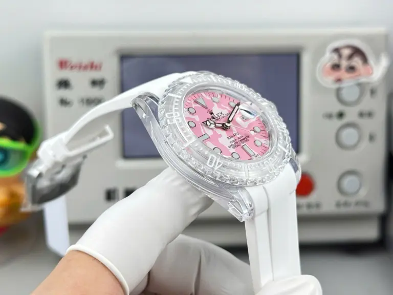 Rolex Submariner Phantomlab Pink Dial Swiss Automatic Movement 40mm Super Clone - Image 3