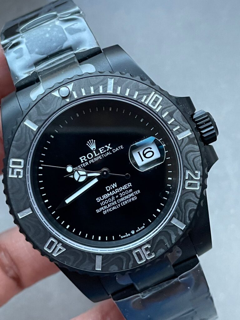 Rolex Submariner DiW 904L DLC Graduated Blue Dial on DLC Strap VSF VS3135 - Image 2
