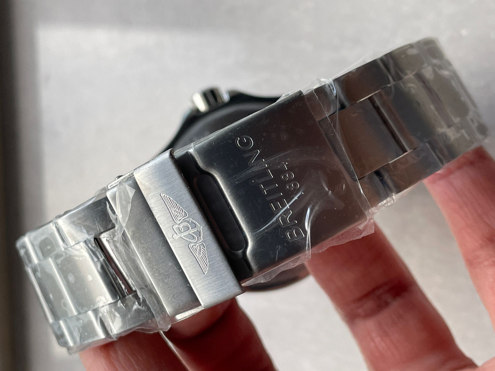 Breitling Superocean Automatic 44 BLSF 1:1 Best Edition orange Dial Black Bezel on SS Strap A2824 - Image 8