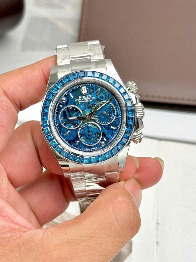 Rolex Daytona Arolla Challenge Blue Dial Skeleton 40mm Super Clone