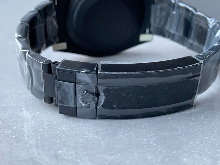 Rolex Submariner DiW 904L DLC Graduated Blue Dial on DLC Strap VSF VS3135 Super Clone - Image 8