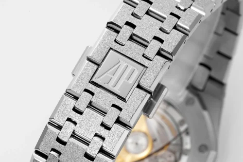 Royal Oak 15410 Frosted SS/SS White Textured Dial APSF SA3120 Super Clone - Image 6