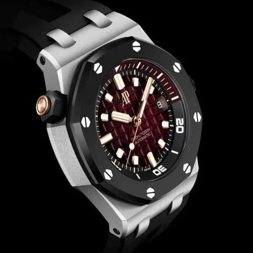 Royal Oak Offshore Diver Smoked Red Dial White Gold - Image 2