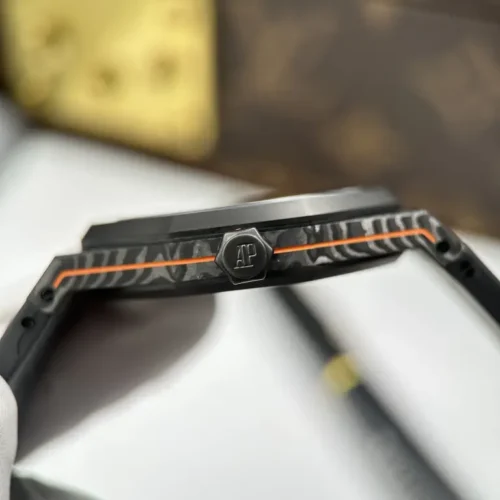 Audemars Piguet Royal Oak DiW 15500 Case Carbon Second Hand Is Orange 41mm - Image 8