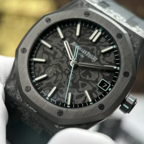 Audemars Piguet Royal Oak DiW 15500 Case Carbon Second Hand Is Blue 41mm - Image 4