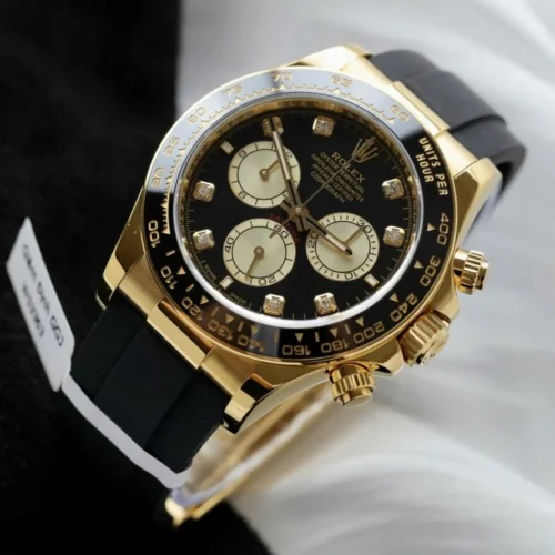 Daytona 126518 40mm Yellow Gold with Black/Diamond Dial - Image 3