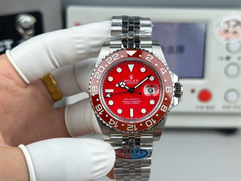 Rolex GMT-Master II Red Dial Calibre 3285 Super Clone Movement 40mm V3