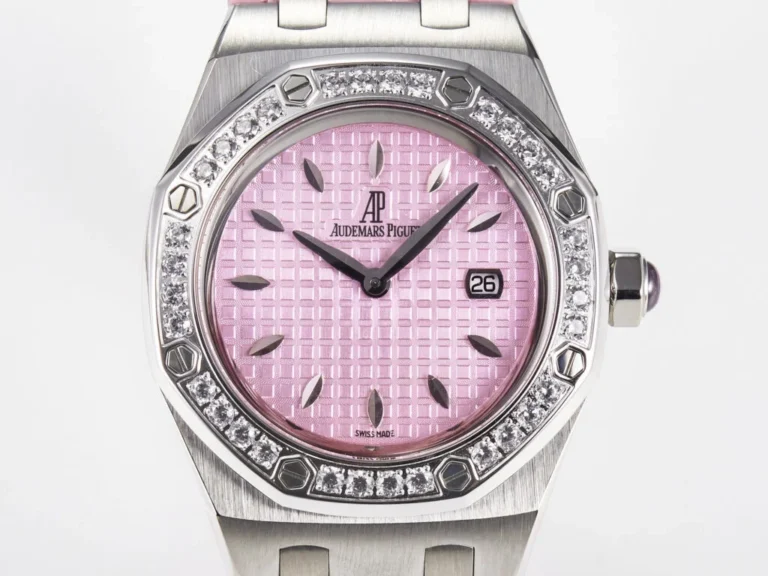 Royal Oak Offshore 33mm SS DRF Best Edition Pink Dial Diamonds Bezel - Image 2
