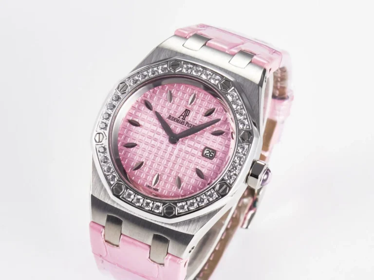 Royal Oak Offshore 33mm SS DRF Best Edition Pink Dial Diamonds Bezel - Image 3