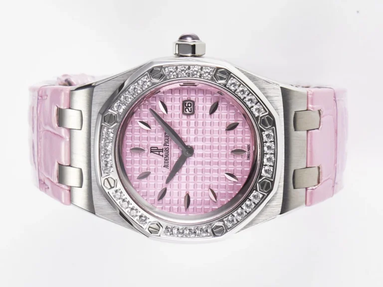 Royal Oak Offshore 33mm SS DRF Best Edition Pink Dial Diamonds Bezel - Image 5