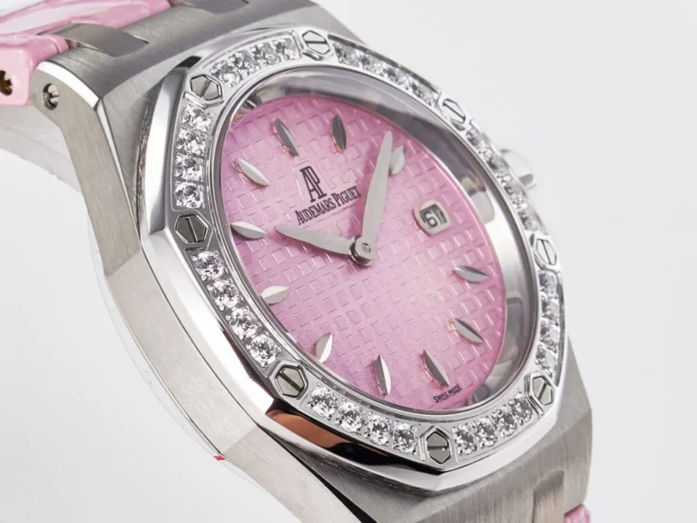 Royal Oak Offshore 33mm SS DRF Best Edition Pink Dial Diamonds Bezel - Image 6