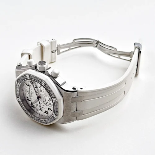 Royal Oak Offshore Stainless Steel White Dial Diamond Bezel - Image 4