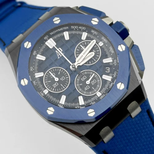 Audemars Piguet Royal Oak Offshore Selfwinding Chronograph Black/Blue Ceramic - Image 2