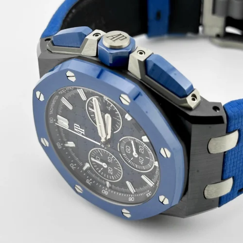 Audemars Piguet Royal Oak Offshore Selfwinding Chronograph Black/Blue Ceramic - Image 3